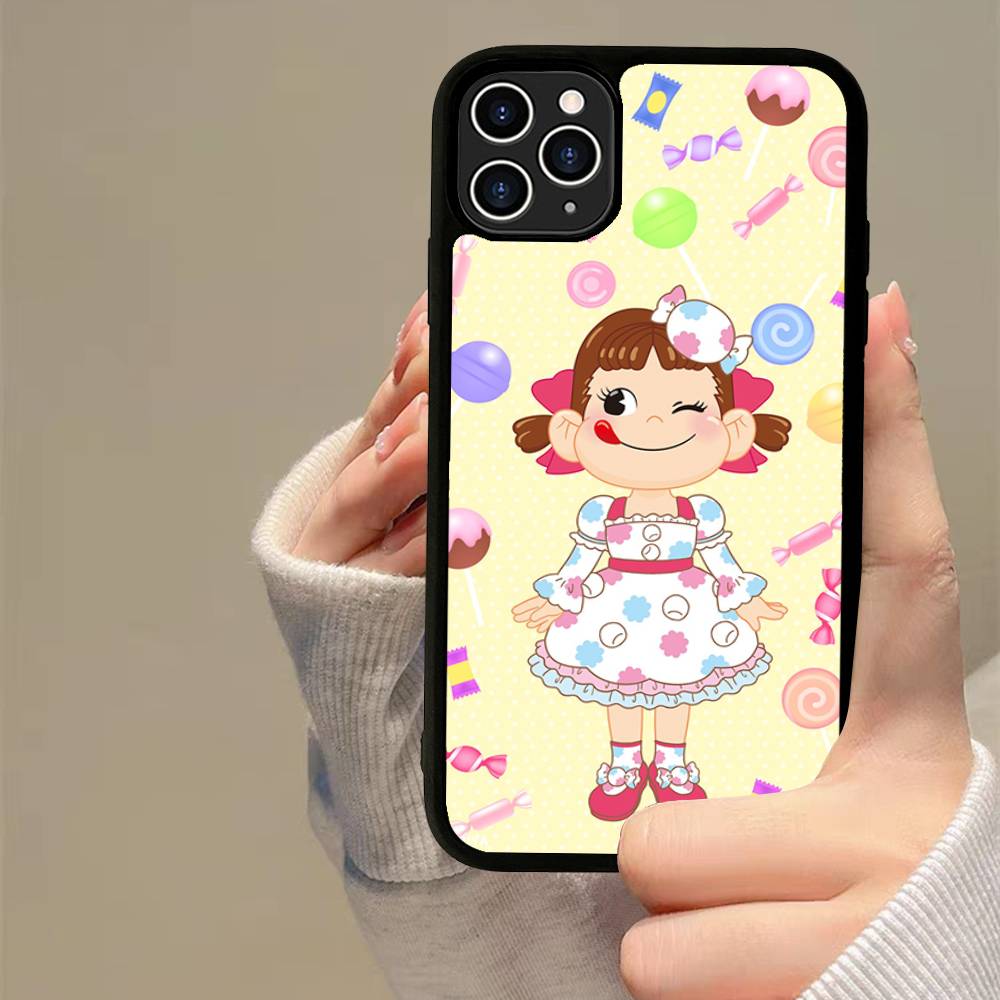 Fujiya Milky Peko-Chan Handyhülle Silikon PC+TPU Für Für IPhone 11 12 13 14 15 16 Plus Pro Max Hülle