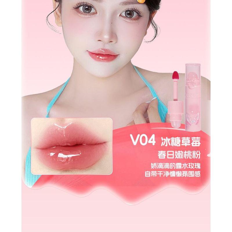 VEECCI - Dual-Ended Clear Watery Lip Gloss - 6 Colors