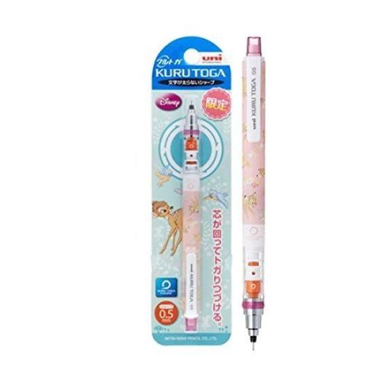 Mitsubishi Pencil Limited Edition Kurutoga Mechanical Pencil Standard Model Disney Bambi Flower 0.5mm