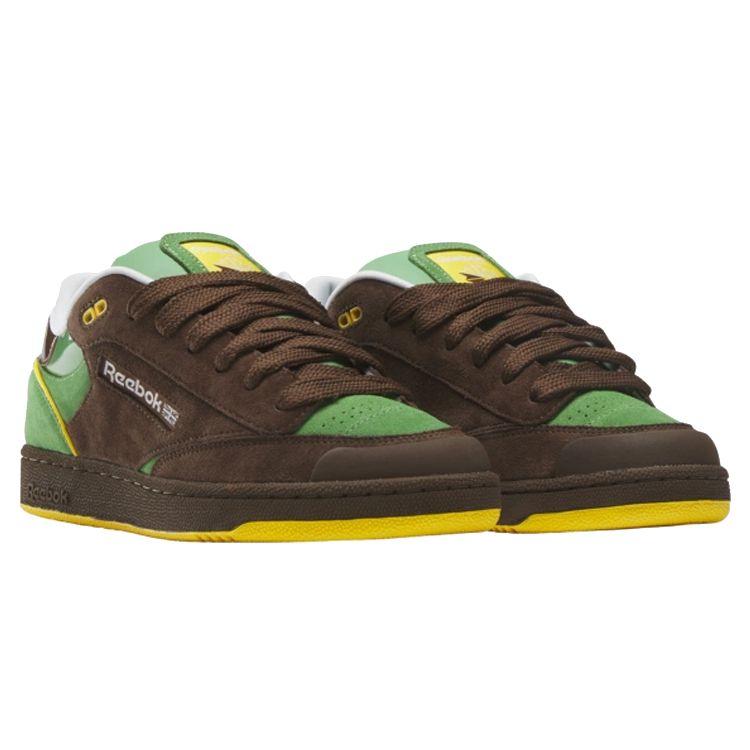 Reebok Balíček Club C Bulc Y2K - Kartáčově hnědé Unisex tenisky Houbově zelená Vždy žlutá 100074178