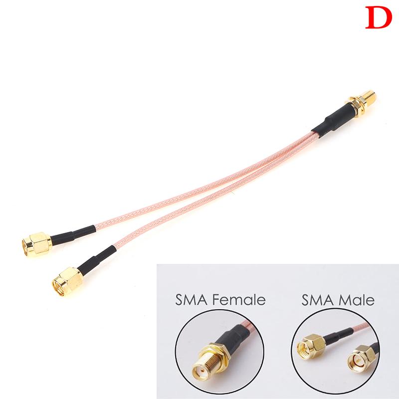 Sma To 2X Sma Male Female Y Type Splitter Combiner Jumper Cable Pigtail