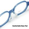 Kids TR90 Optical Glasses Rounded Square Frame Size 41 with Elastic Strap Retainer Flexible Bendable for Boys Girls 2-3 Years Old
