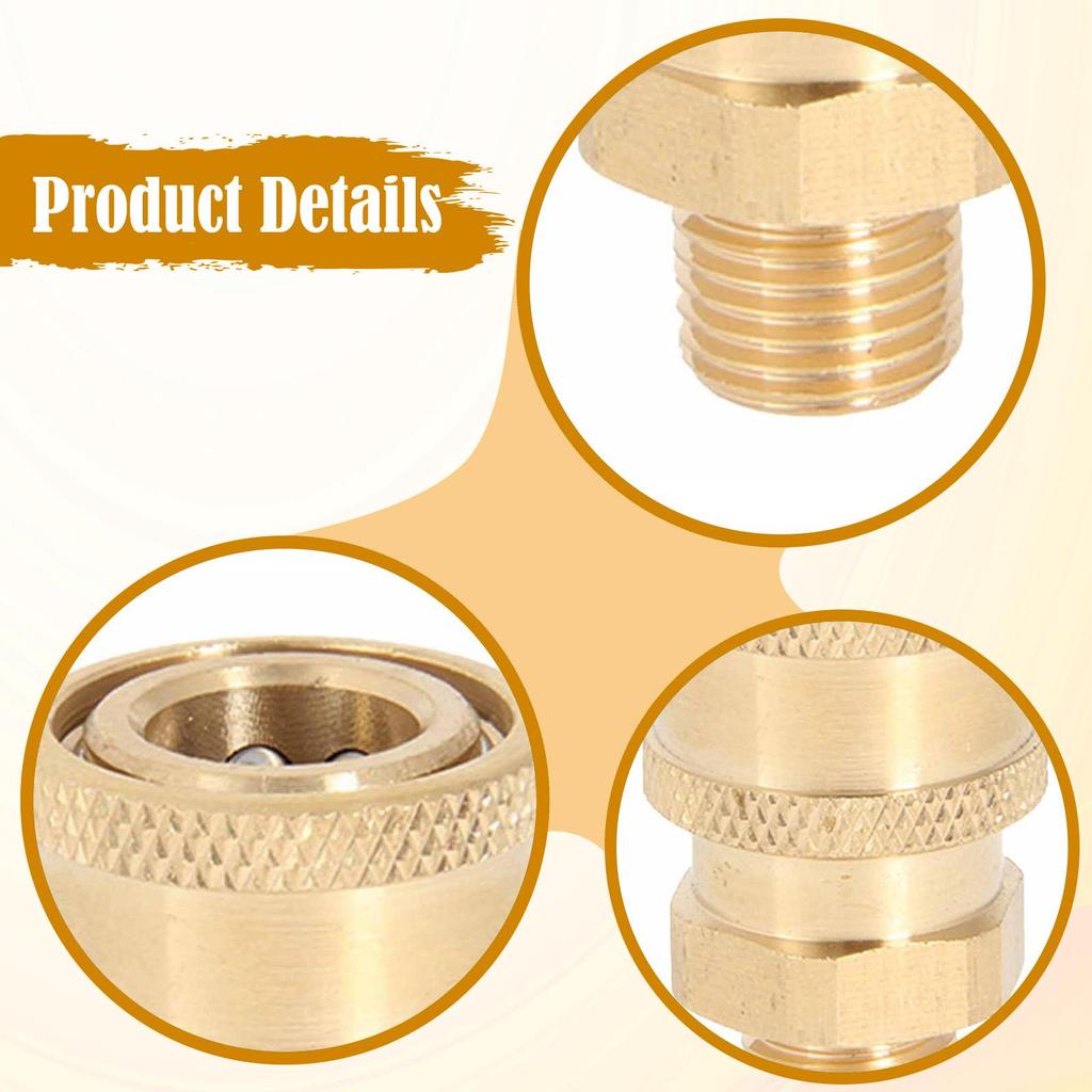 Pressure Washer Adapter Accessories Garden Hose Adapter Premium Pressure Washer Coupling Quick Connect Fitting Quick Coupler