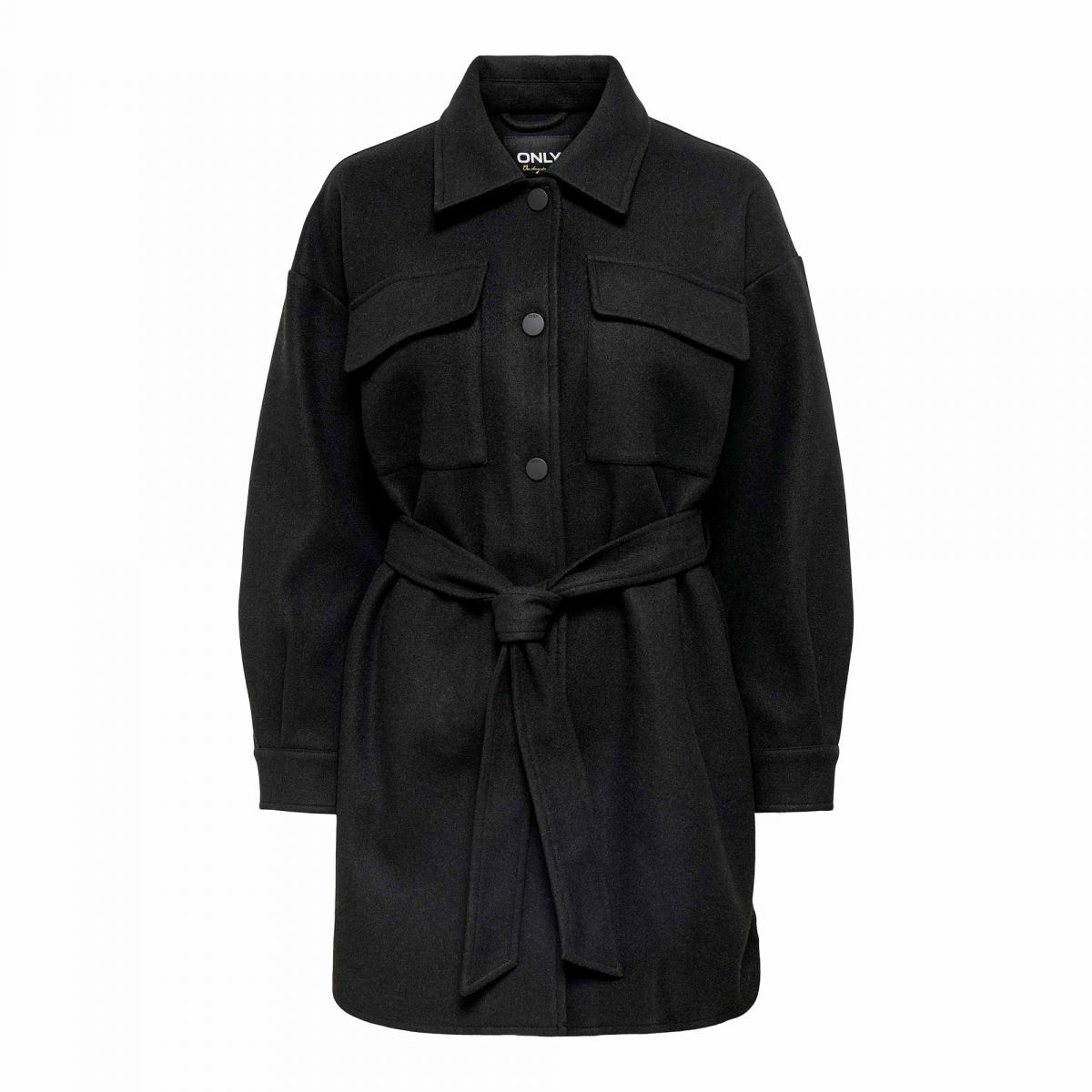 

Куртка с длинными рукавами, поясом, пуговицами, карманами ТОЛЬКО для женщин