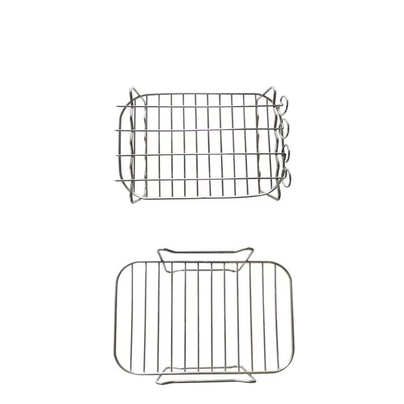 

1 комплект, аксессуары для воздушной сковороды, нержавеющая сталь, паровая стойка для приготовления пищи, воздушная сковорода-гриль, паровая сковорода, инструмент YSL серебряный