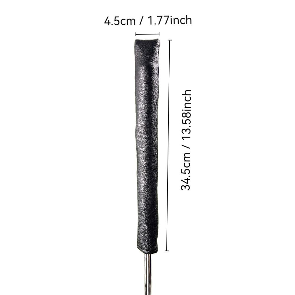 PU Material Golf Alignment Stick Cover Direction Indicator Rod Black/White/Beige Golf Club Protective Sleeve Minimalism Design