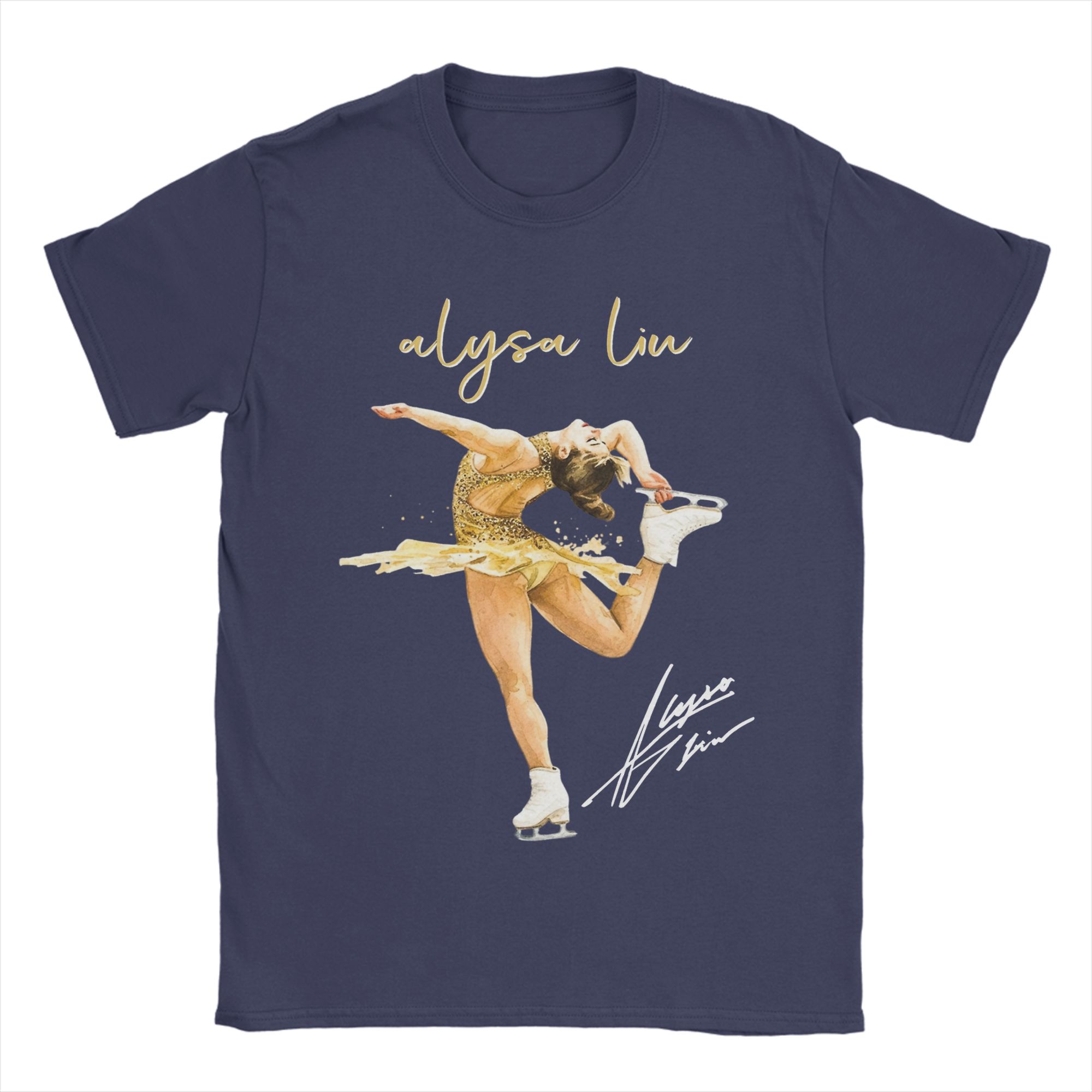 

Unisex TShirt Alysa Liu Usa Skating Humorous Cotton Tee Shirt Short Sleeve T Shirt Crewneck Clothes New Arrival 4XL