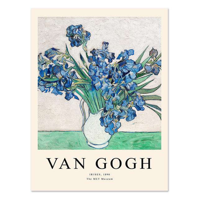 Van Gogh Matisse Picasso William Poster Printing Room Decoration Abstract Canvas Painting Living Room Flower Wall