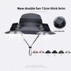 Mens Quick Dry Bucket Hat Large Size Sun Hat with Solar Powered Fan USB Rechargeable for Outdoor Hiking Camping Fishing Activity