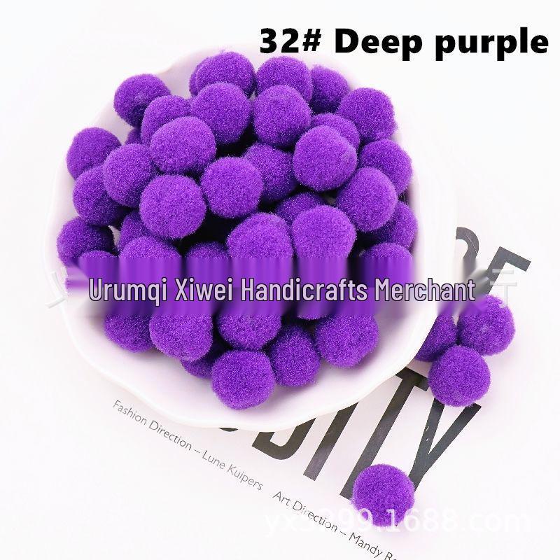 High Elastic Polyester Fluff Ball DIY Lace Black Long Hair Accessories