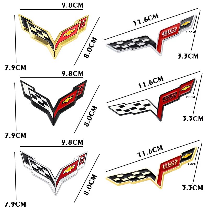 3D Metal Car Emblem Badge Sticker Decoration For Chevrolet Cruze Sonic Silverado Corvette Trax Camaro Captiva Suburban Equinox