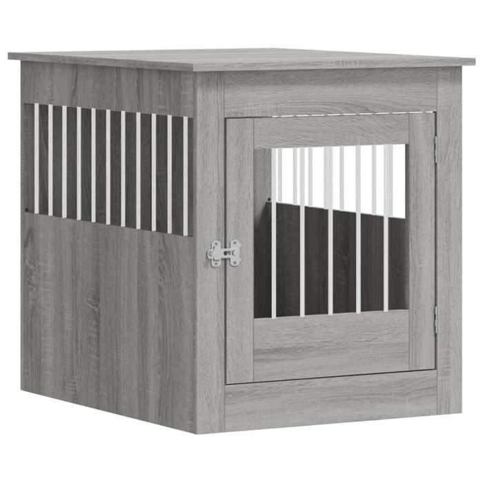 VidaXL Dog Cage Furniture, Dog Kennel with Lockable Door, Dog House, Living Room Side Table, 838335