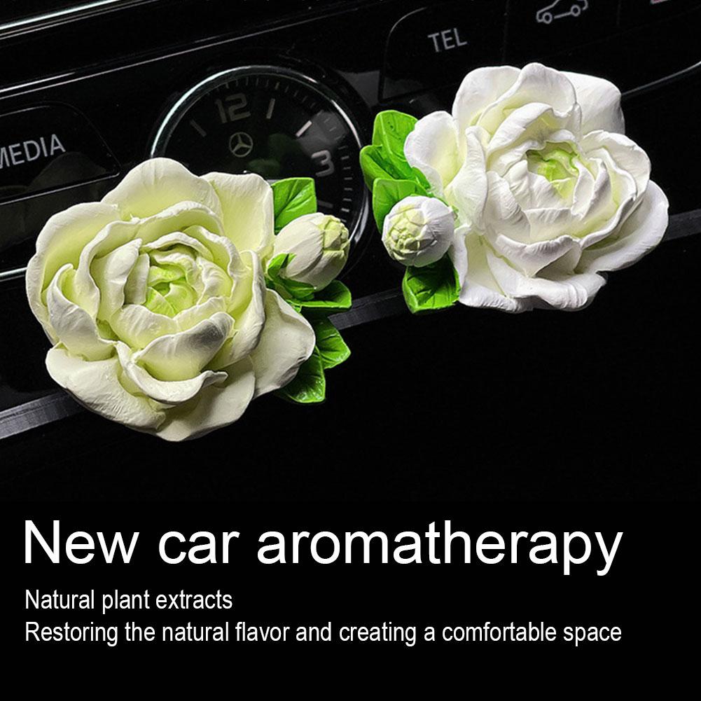 Floare de Iasomie Ieșire Aer Aromaterapie Accesorii Auto Decorare Auto Accesorii Florale Decorare Bujor U0w5