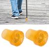 2pcs Crutch Feet Pads Wear Resistant Protective Round Foot Design 360 Degree Rotatable Thickened Rubber Canes Feet Covers