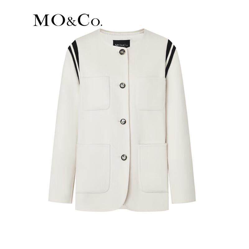 MO&Co. Wool Blend Double-Faced Boxy Coat