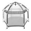 Popup Playpen Tent Roomy Foldable Portable Baby Fence for Indoor Outdoor Yard Beach Use Dark Grey