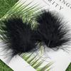 2Pcs Feather Hair Clip Faux Pearl Rhinestone Hairpin Party Headwear Headdress