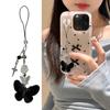 Beautiful Butterfly Phone Ornament Keychain Colorful Butterfly Pendant Phone Chain Accessory Pendant for Keys Backpacks