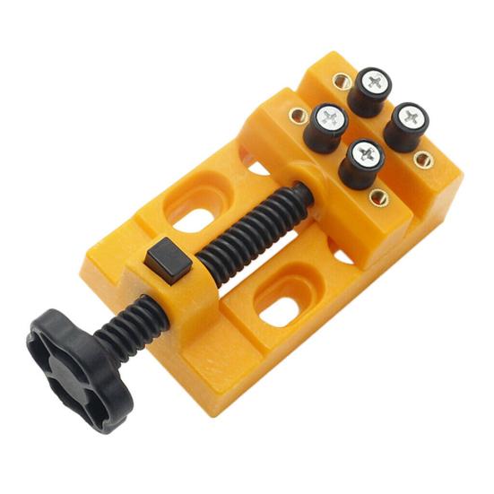 Mini Drill Press Vise Clamp Jewelry Walnut Watch Seal Stamp Hobby Carving Tool