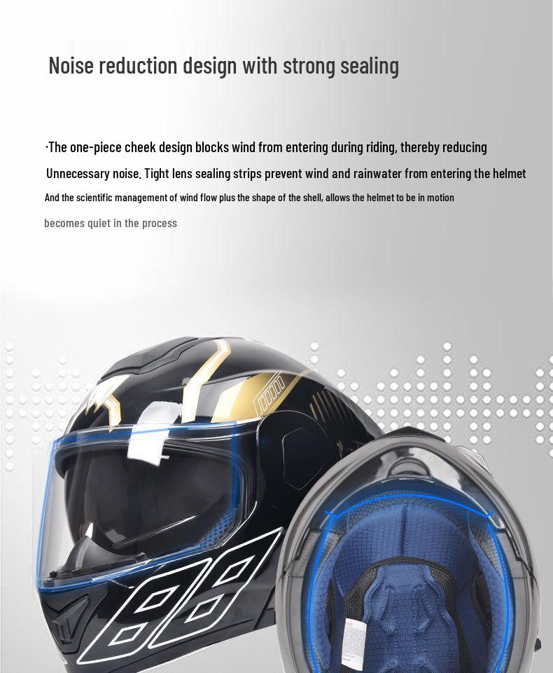 Unisex Electric Motorcycle Full Face Helmet, 3C/DOT Certified, All-Season Flip-Up Safety Helmet