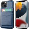 iPhone 13 Case Wallet with Credit Card Holder, Premium Leather Magnetic Clasp Kickstand Heavy Duty Protective Cover for iPhone 13 6.1 inch(Blue)