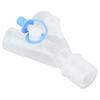 Tee Oxygen Tubing Connector 2 Holes Reusable Easy Clean for Breathing Machine Hose