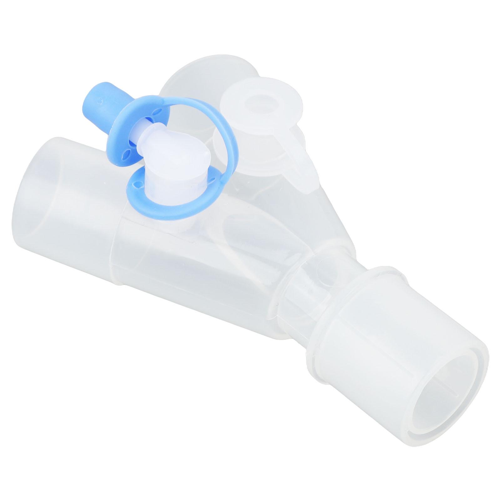 

Tee Oxygen Tubing Connector 2 Holes Reusable Easy Clean for Breathing Machine Hose