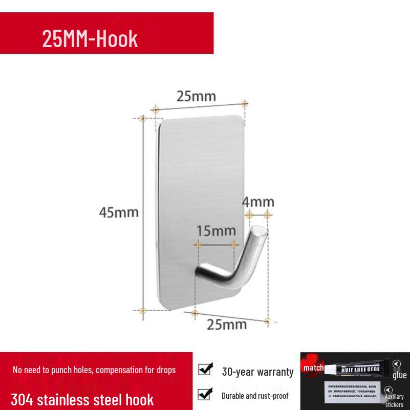 

4D Kitchen Tool Set: Adhesive Hooks, Cling Film Holder, Water Scoop, Large Colander, Towel Hook, Load-Bearing Clothes Rod