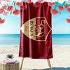 Associazione Sportiva Roma Print Beach Towel, Large Soft Quick Dry Towel for Beach Camping Swimming