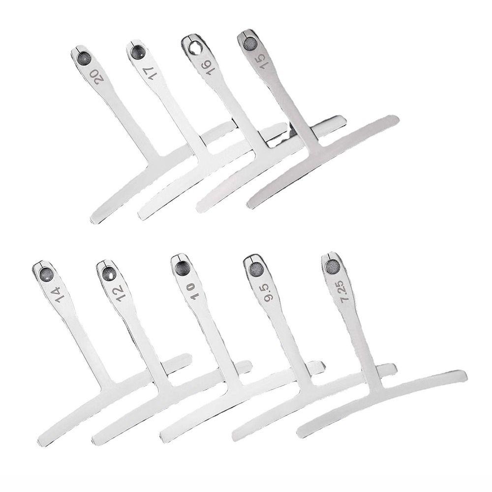 Luthier Tools Guitar Repair Radius Stainless Steel Bass String Measure Portable Bass String Ruler