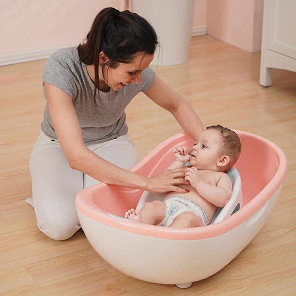 Baby Bath Support Bath Tub Lying Support Slipless Shower Net Lying Bathing Mat for Newborn Infant