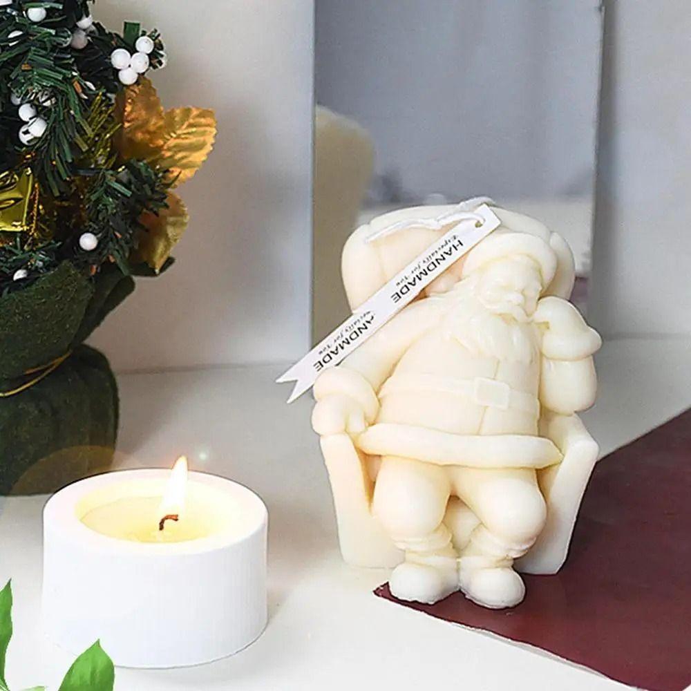DIY Soap Making Mold Silicone Plaster Mold Healthy Christmas Candle Mold  Home Gift Making
