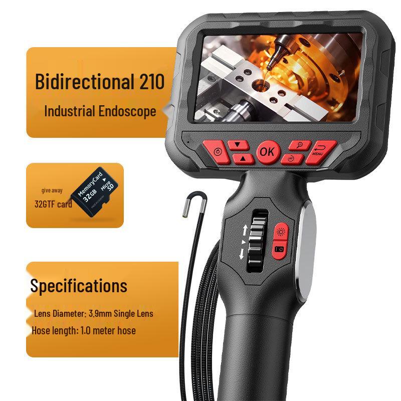 360° Rotating Industrial Endoscope with 6mm HD Camera for Automotive Engine Inspection