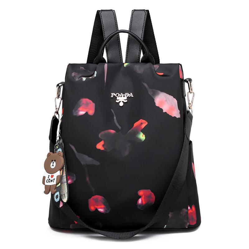 Fashionable Backpack for Women Korean Style Fashionable and Versatile Oxford Cloth Anti-theft Backpack for Women's Bags for Delivery
