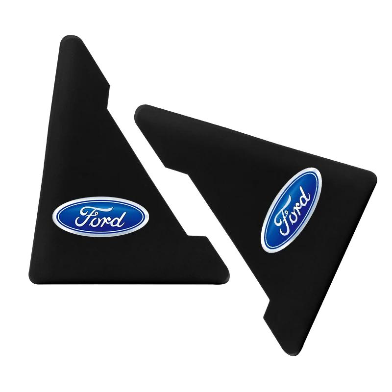 

Автомобильная наклейка 2026 2025 Горячая 2 шт. Силиконовый уголок двери автомобиля Защита бампера от столкновений и царапин Для Ford Focus Fiesta EcoS чёрный