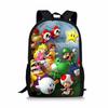 Double Super Mario Shoulder School Bag With Durable Material Pattern Playful