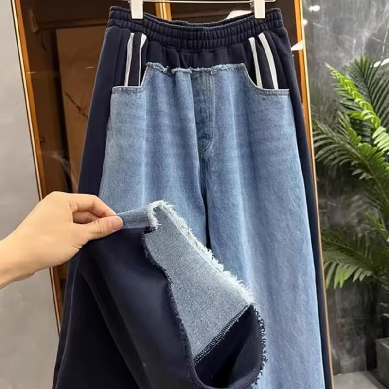 Women s Summer Casual Relaxed Straight-Leg Wide-Leg Pants with High-Waisted Design for Commuting XS