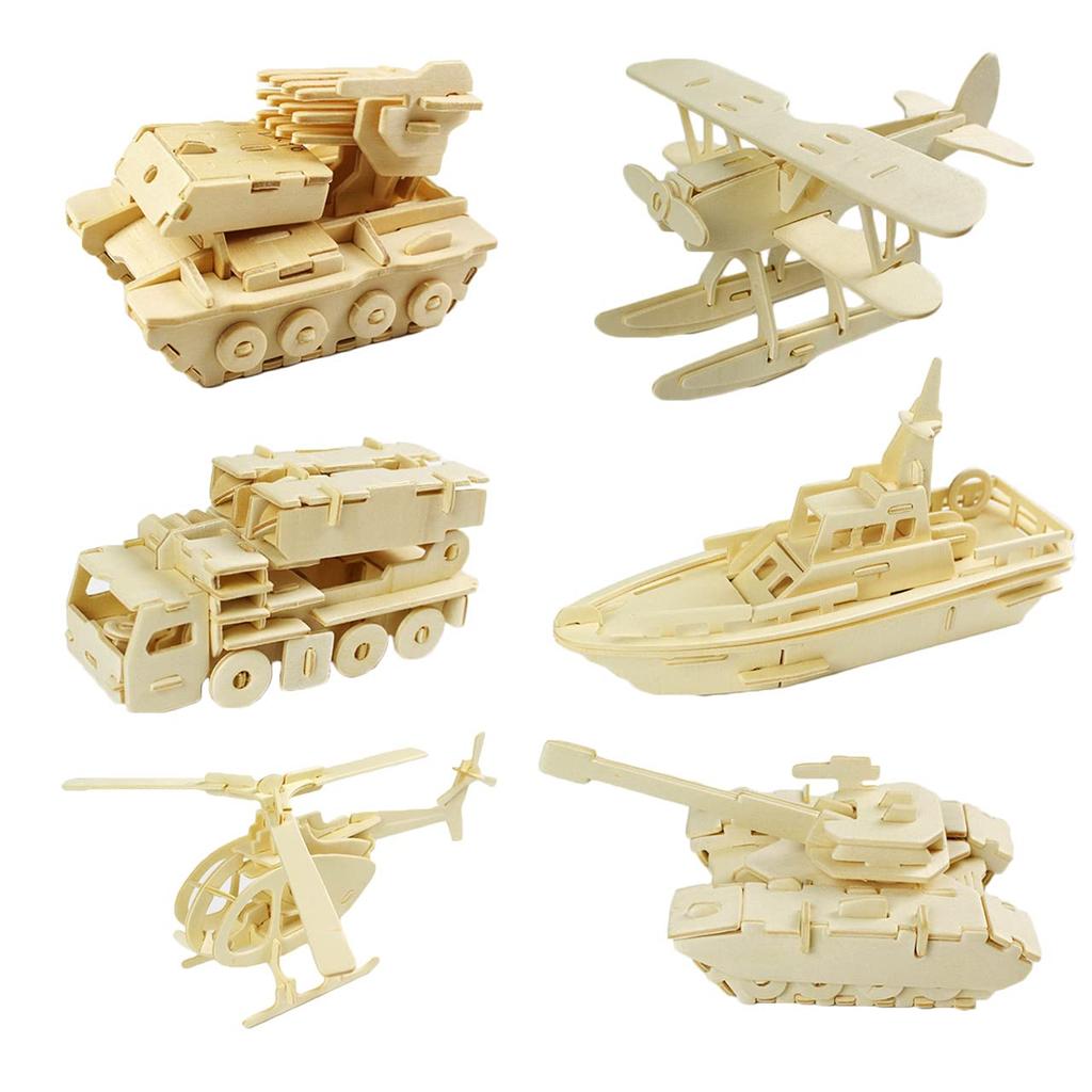 Mikuru 3D Dinosaur Animal Wooden Puzzle 3D Puzzle Set Color Colorless Craft Kit DIY Kids Adults Making Toys Educational Toys Toys Models Interior