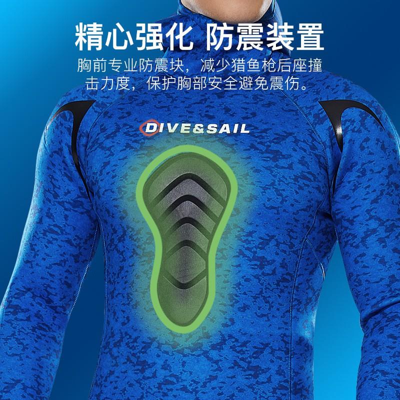 3mm 5mm 7mm Mens Neoprene Wetsuit Diving Snorkeling Spearfishing Surfing Warmth Protection Hooded Two-Piece