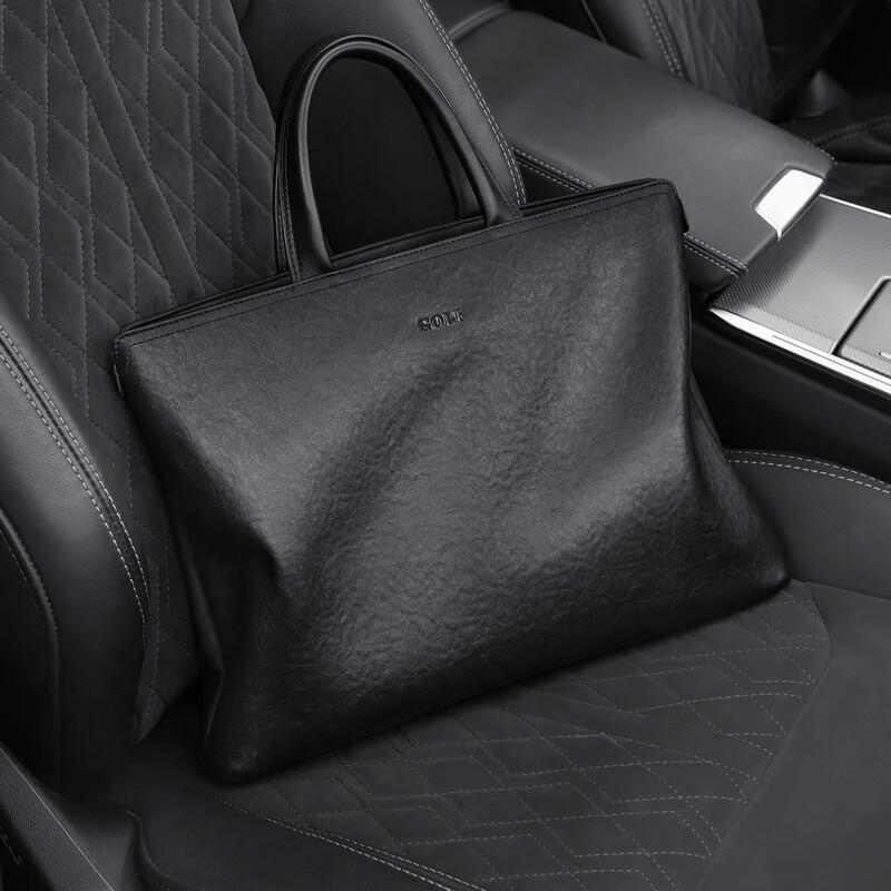 GOLF Men s Top-Grain Leather 14-inch Laptop Briefcase