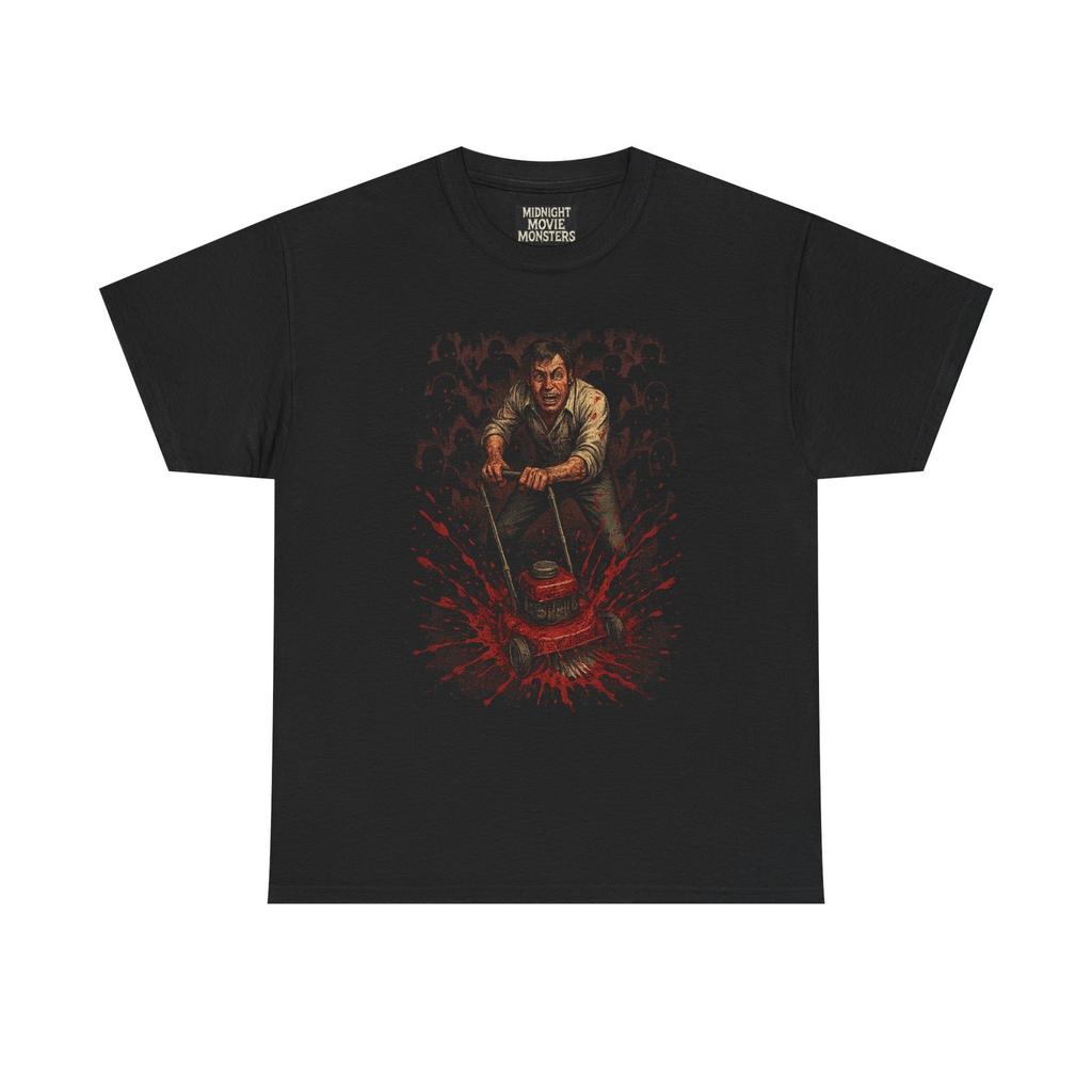 Dead Alive Lawnmower Zombies T-Shirt Unisex Graphic Tee Horror Braindead Jackson