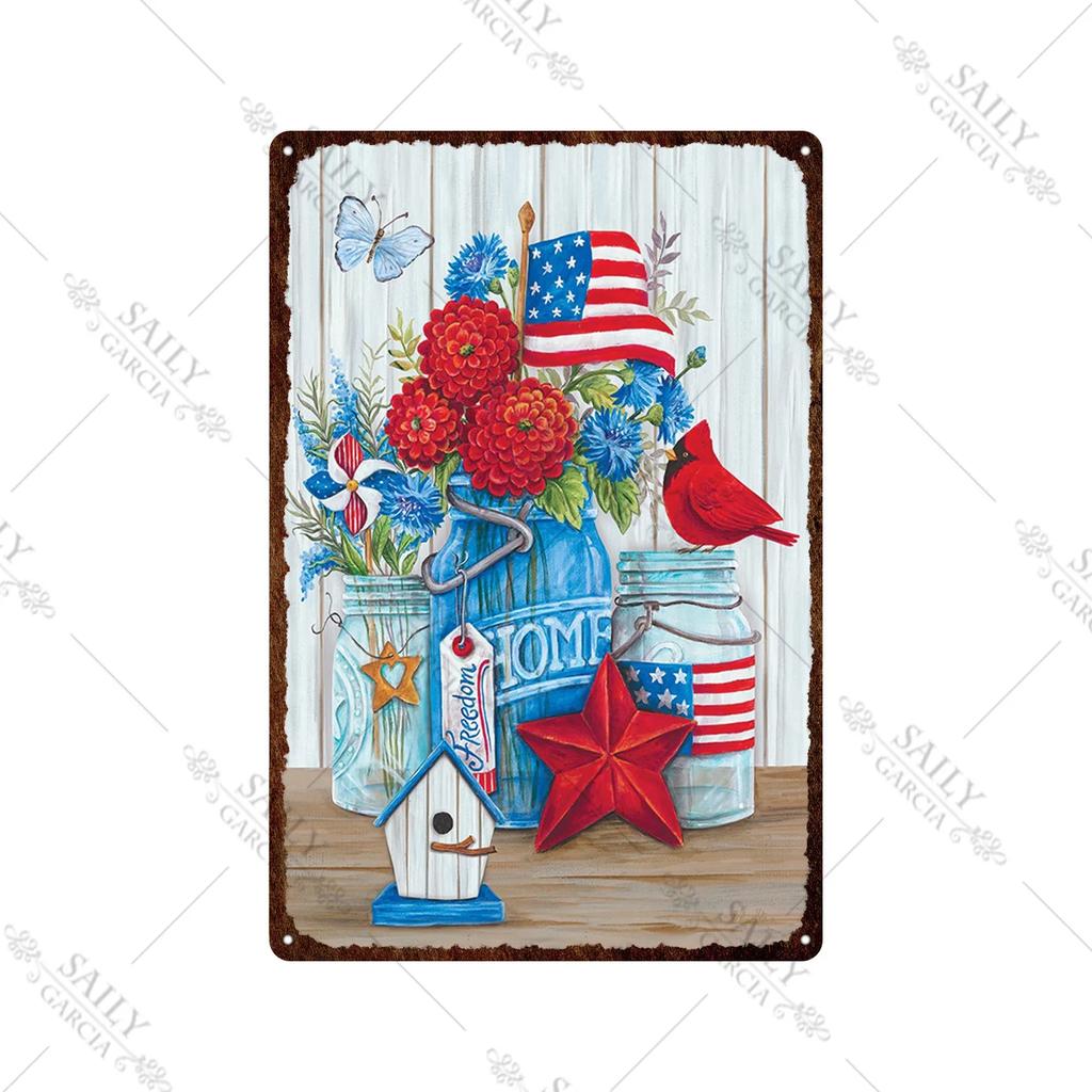 Welcome Home Vintage Metal Tin Sign Garden Wall Decor Metal Poster Sweet Home Tin Sign Family Farm Beach Hut Metal Plates Pla