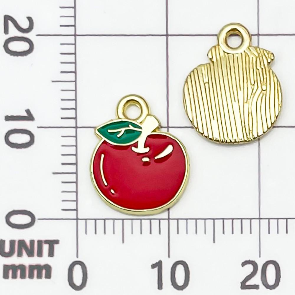 30 Colorful Fruit Enamel Pendants for DIY Jewelry - Apples, Watermelons, Cherries