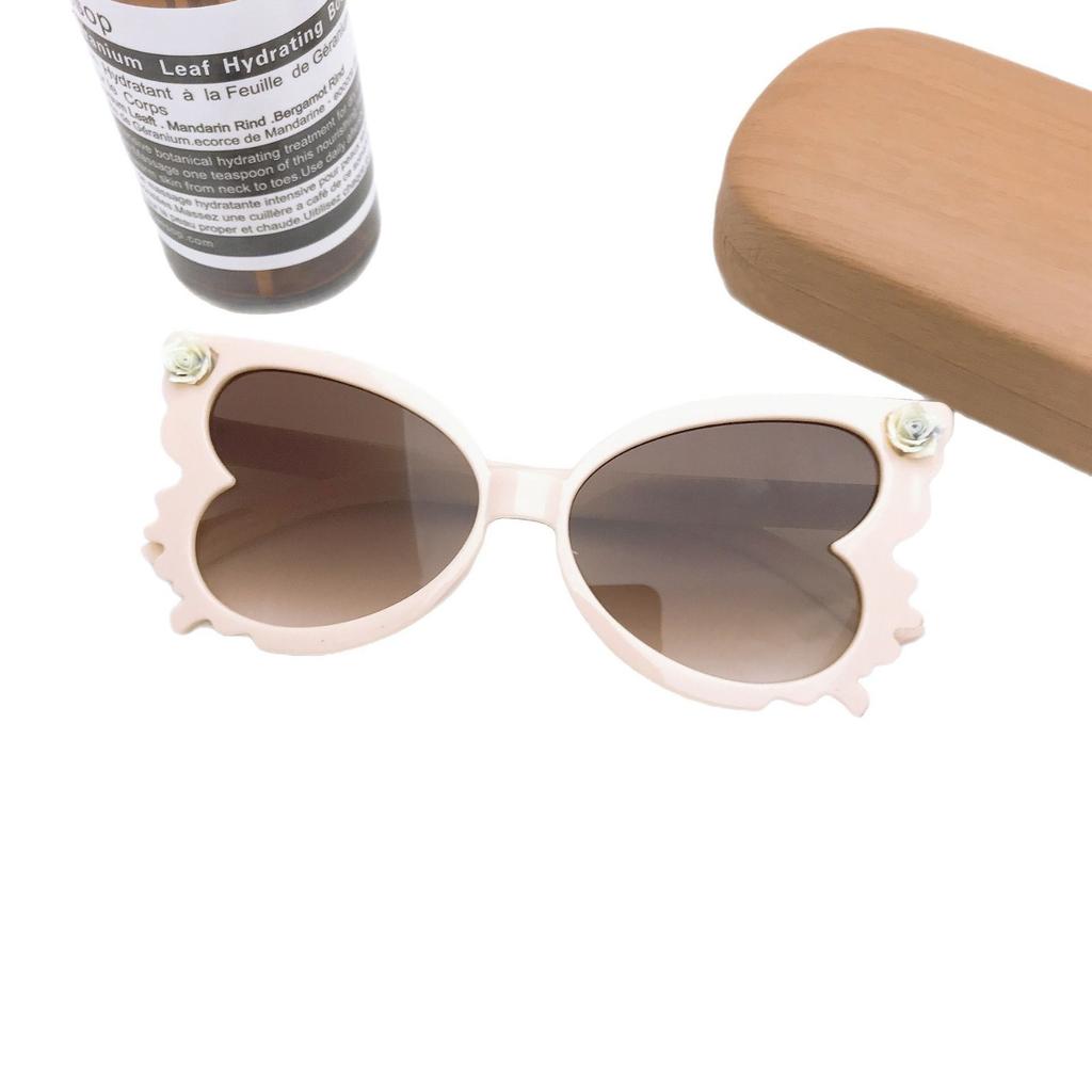Women'S Light Luxury Diamond-Encrusted Glasses, Advanced Concave Sunglasses, Children'S Uv-Proof Sunglasses