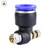 2 buc Tub Tub Controler Viteză Fiting Pneumatic Supapă Regulator(SL12-01)