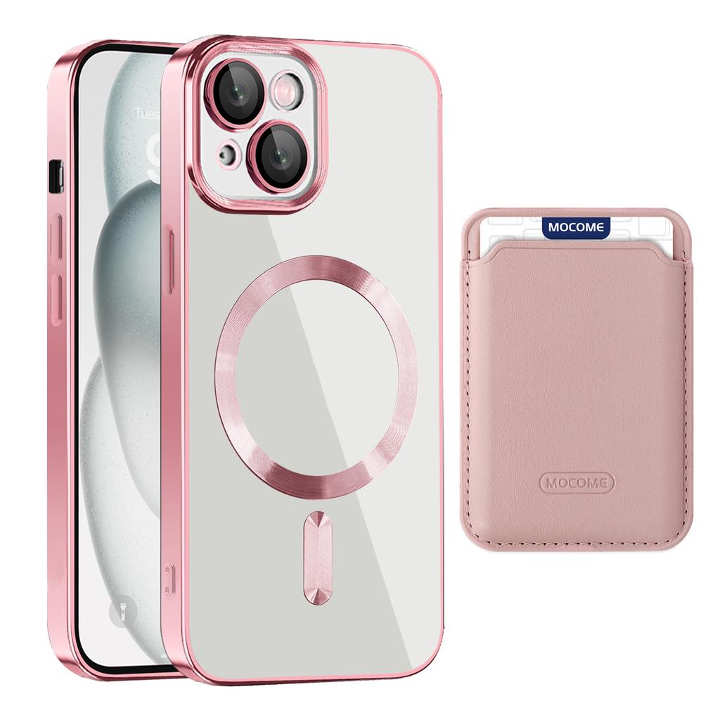 For iPhone 15 Case Compatible with MagSafe TPU + PC Mobile Cover with Card Bag