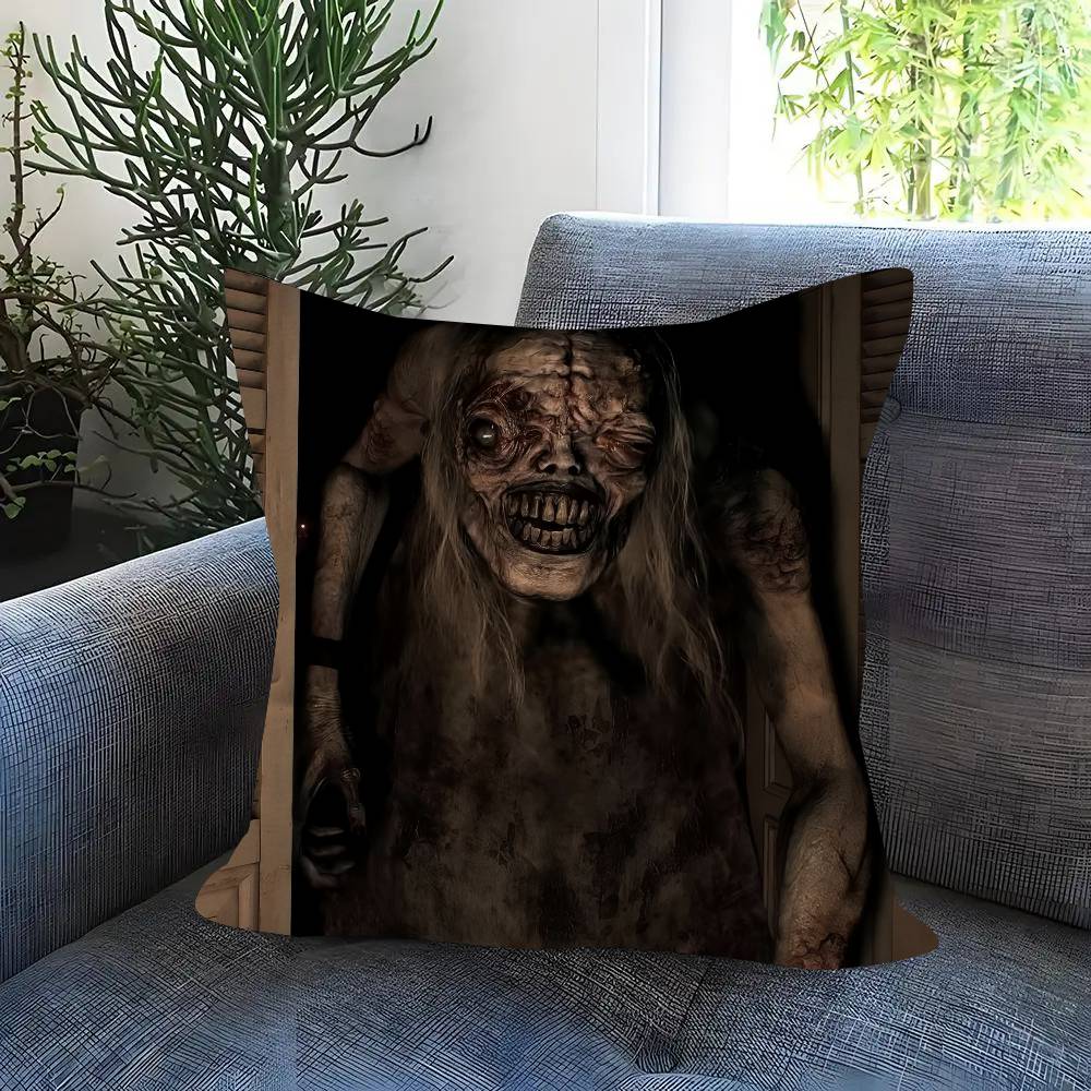 Game R-Resident Evil Requiem Double-Sided Printed Pillow Cover Short Plush Suitable Living Rooms Bedrooms Throw Cushion Cover