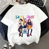 Kpop Demon Hunters Huntrix T-shirt Women Man 2026 Summer Short Sleeve Tee Anime Print Streetwear Casual Tops Kids Clothing Y2k
