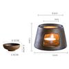 Teaware Stove with Candle Retro Portable Ceramic Tea Heater Household Durable