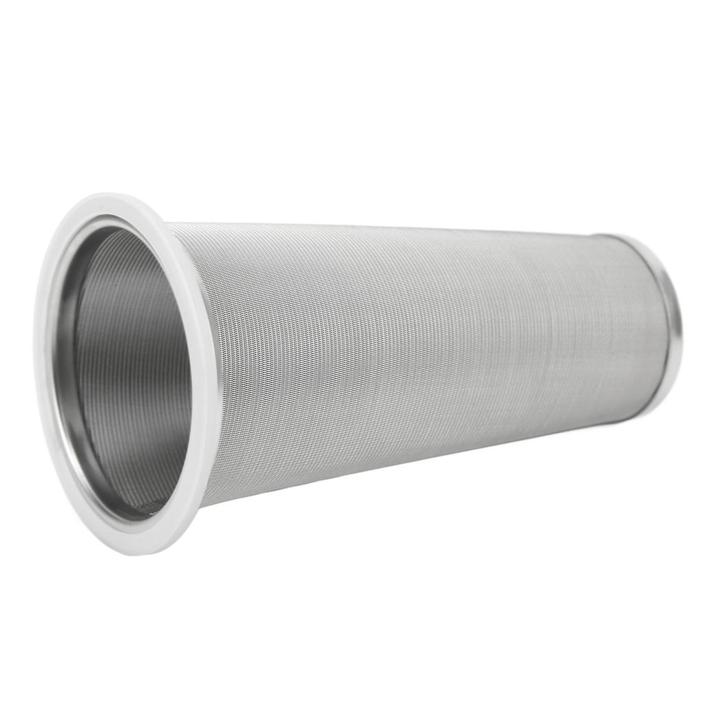 304 Stainless Steel Cold Brew Coffee Filter Cone Mesh with White Rubber Circle Coffee Brew Infuser